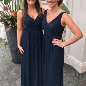 Bill levkoff dark navy dress